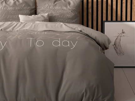 Sleeptime Elegance Dekbedovertrek Live Today - Taupe