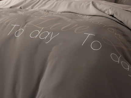 Sleeptime Elegance Dekbedovertrek Live Today - Taupe