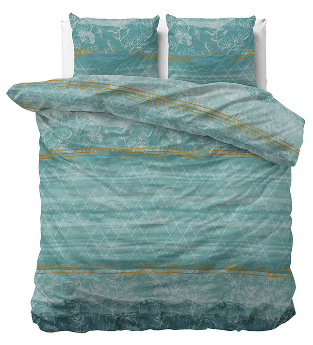 Sleeptime Elegance Dekbedovertrek Zara Turquoise - 140 x 200/220 cm