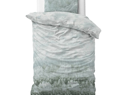 Sleeptime Elegance Double Nature - Turquoise Dekbedovertrek