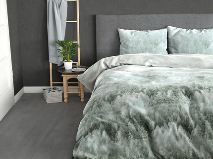Sleeptime Elegance Double Nature - Turquoise Dekbedovertrek