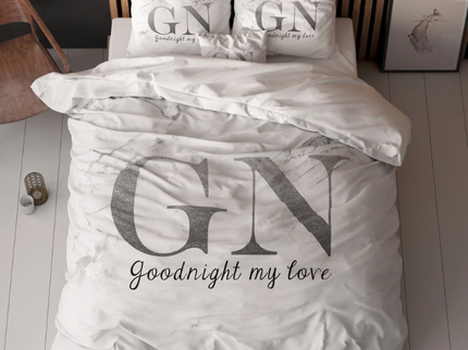 Sleeptime Essentials Dekbedovertrek Goodnight - Zilver