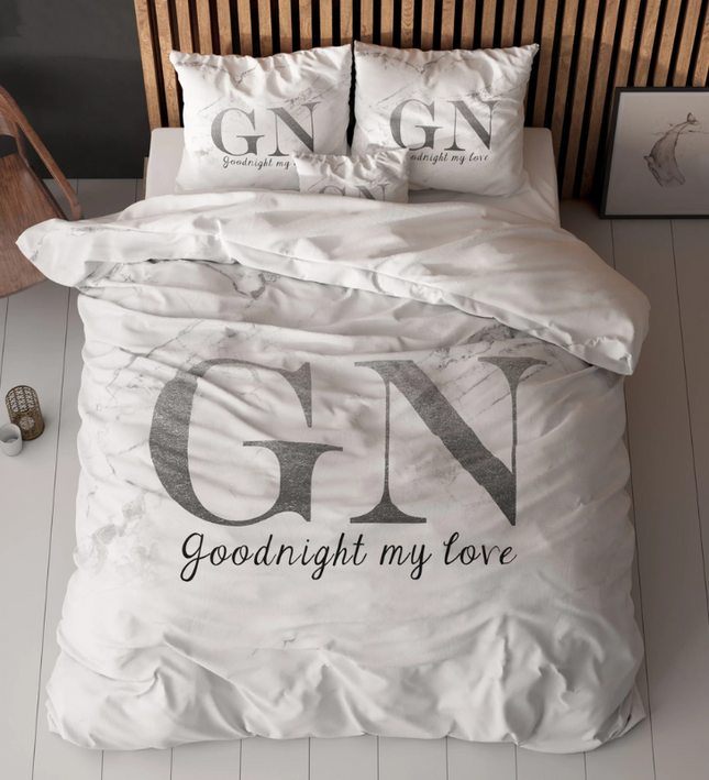 Sleeptime Essentials Dekbedovertrek Goodnight - Zilver