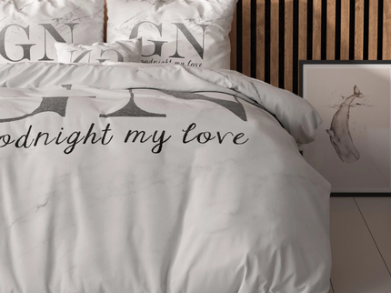 Sleeptime Essentials Dekbedovertrek Goodnight - Zilver