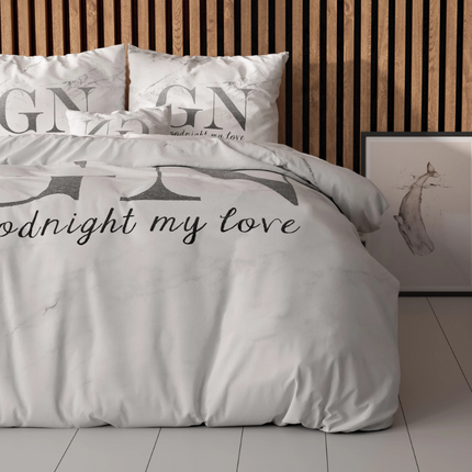 Sleeptime Essentials Dekbedovertrek Goodnight - Zilver