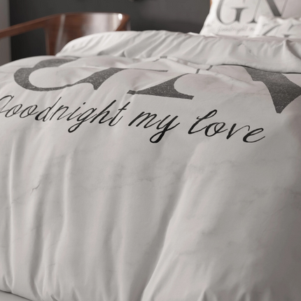Sleeptime Essentials Dekbedovertrek Goodnight - Zilver