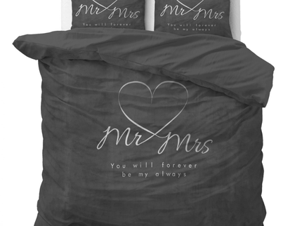 Sleeptime Essentials Dekbedovertrek  Mr and Mrs Heart
