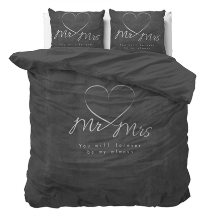 Sleeptime Essentials Dekbedovertrek  Mr and Mrs Heart