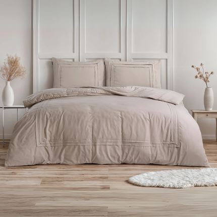 Sleeptime Fresh Dekbedovertek Tailored  - Taupe