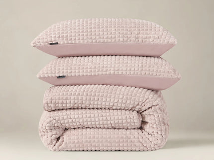 Sleeptime Glamour Dekbedovertrek Teddy - Check - Roze