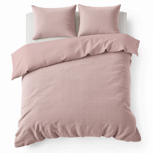 Sleeptime Glamour Dekbedovertrek Teddy - Check - Roze