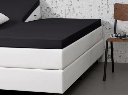 Splittopper Hoeslaken - Jersey Stretch - Zwart