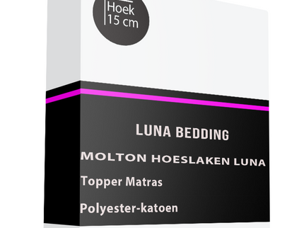 Molton Hoeslaken Luna - Topper - 2-PACK
