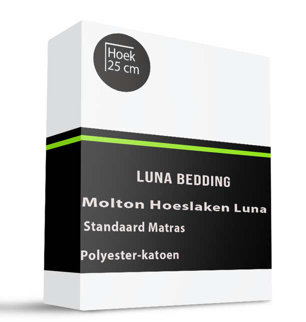 Molton Hoeslaken Luna - Standaard Matras - 2-PACK