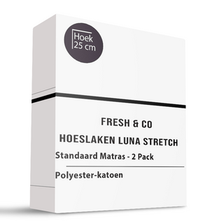Hoeslaken - Luna Stretch - 2-PACK - Wit