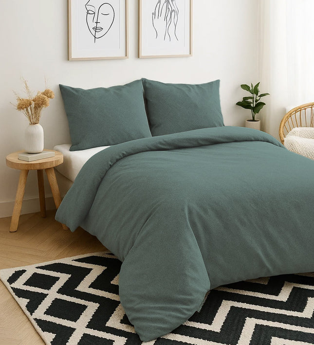 Dekbedovertrek Stonewash - Groen