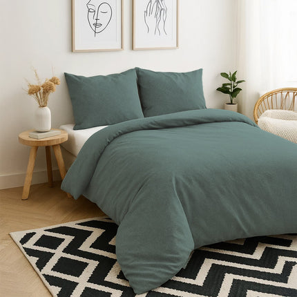 Dekbedovertrek Stonewash - Groen