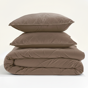 Lazy Dekbed Zonder Overtrek - Velvet - Taupe/Bruin