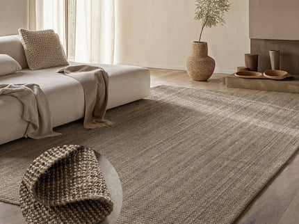 Handgeweven Jute Vloerkleed - Taupe