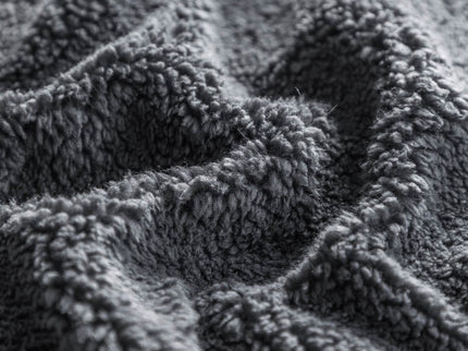 Teddy Dekbedovertrek + Hoeslaken - Antraciet