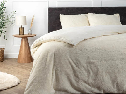 Teddy Dekbedovertrek + Hoeslaken - Off White