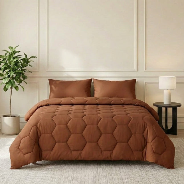 Easy Dekbed Zonder Overtrek - Mocha Mousse