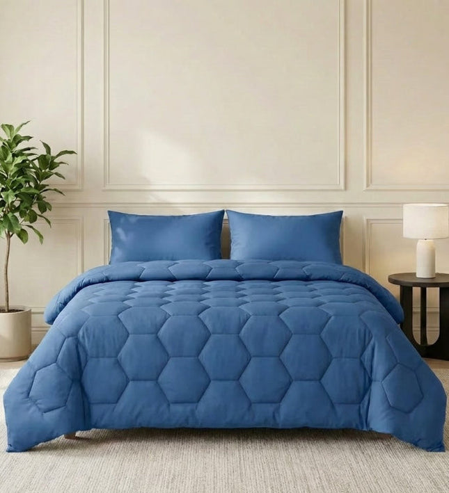 Easy Dekbed Zonder Overtrek - Blauw