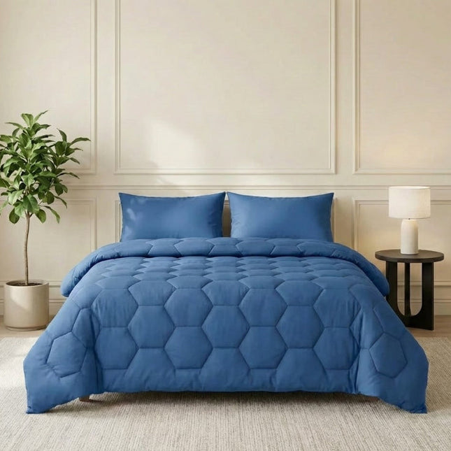 Easy Dekbed Zonder Overtrek - Blauw