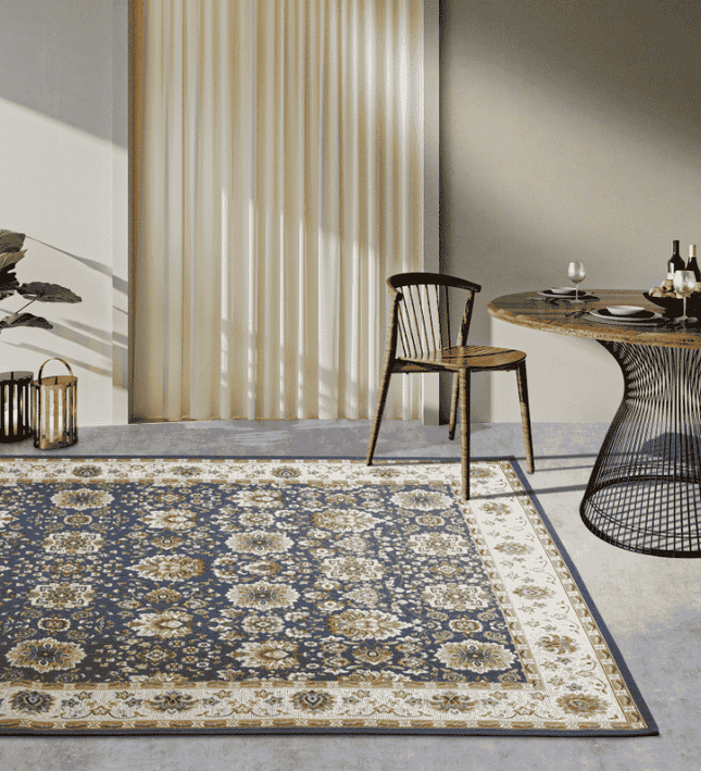 Villeroy & Boch Buitenkleed Nicolas - Blauw / Crème