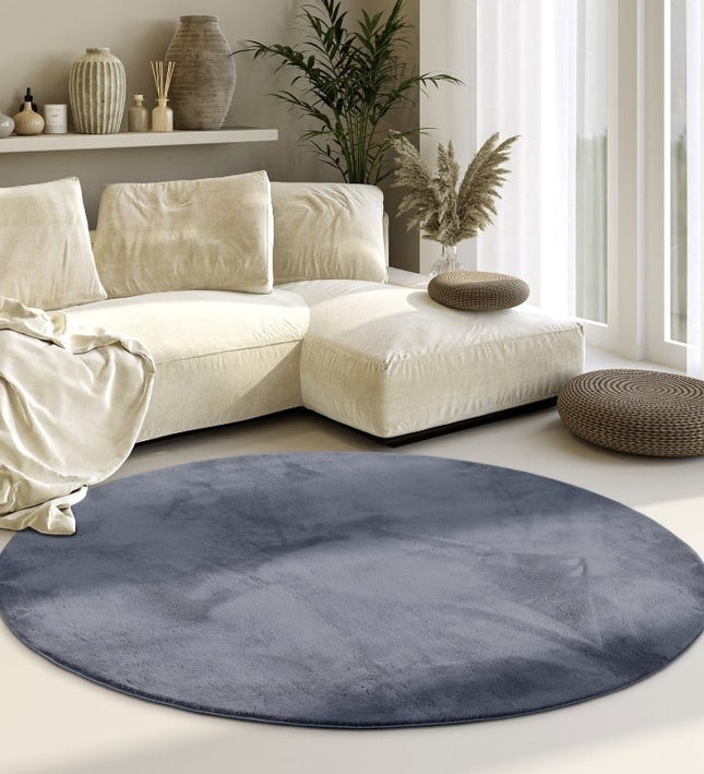 Villeroy & Boch Vloerkleed Leon Rond - Antraciet