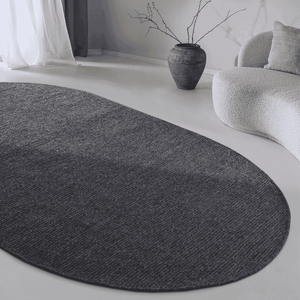 Villeroy & Boch Wollen Vloerkleed Francois Ovaal - Antraciet