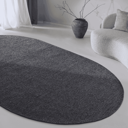 Villeroy & Boch Wollen Vloerkleed Francois Ovaal - Antraciet