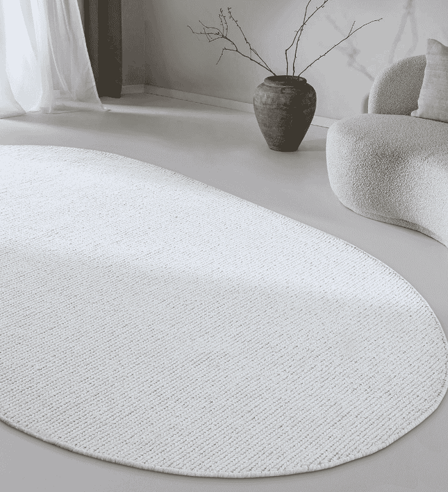 Villeroy & Boch Wollen Vloerkleed Francois Ovaal - Creme