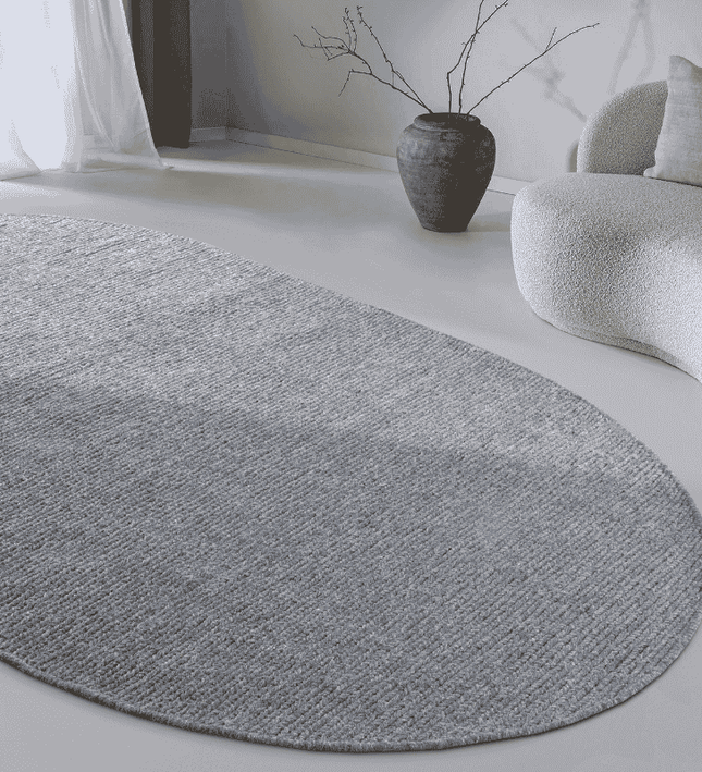Villeroy & Boch Wollen Vloerkleed Francois Ovaal - Grijs