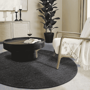 Villeroy & Boch Wollen Vloerkleed Francois Rond - Antraciet