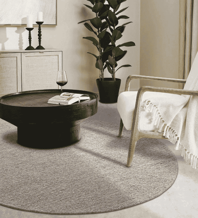 Villeroy & Boch Wollen Vloerkleed Francois Rond - Beige