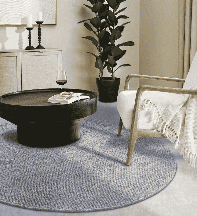 Villeroy & Boch Wollen Vloerkleed Francois Rond - Grijs