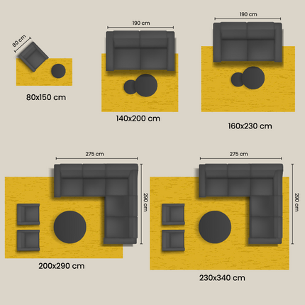 Vloerkleed Vintage Sand - Grijs