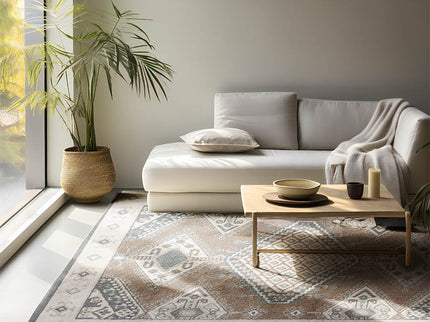 Vloerkleed Bohemian Lakan - Crème