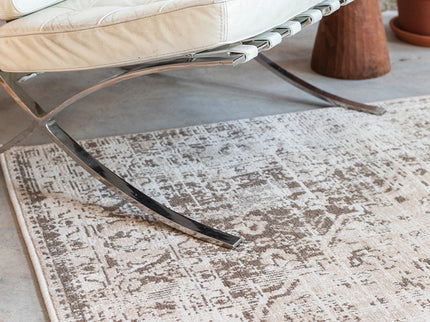 Vintage Vloerkleed Medallion - 190x290 cm - Beige