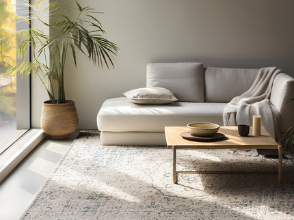 Vloerkleed Vintage Medallion - 160x240 cm - Petrol