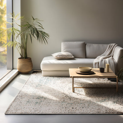 Vloerkleed Vintage Medallion - 160x240 cm - Petrol