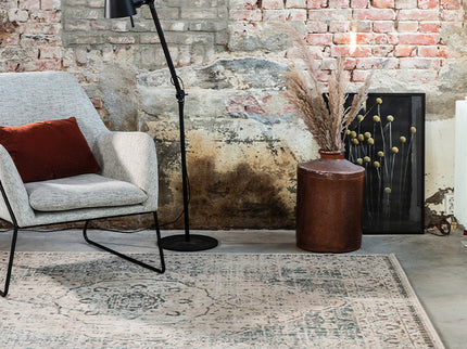 Vloerkleed Vintage Medallion - 160x240 cm - Petrol