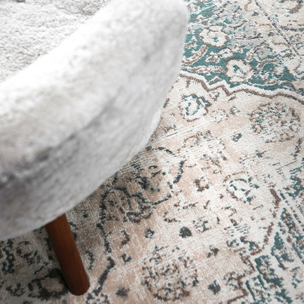 Vloerkleed Vintage Medallion - 160x240 cm - Petrol