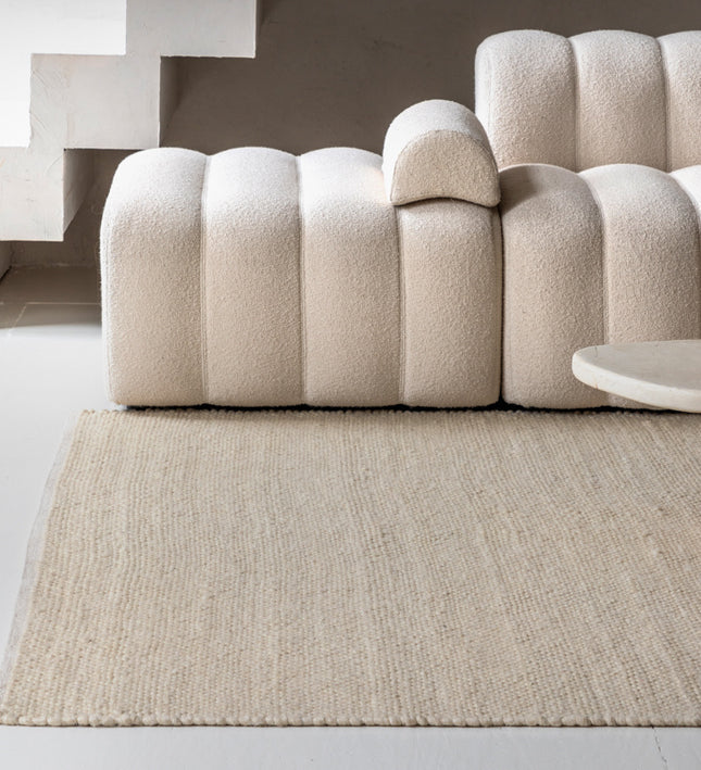 Wollen Vloerkleed Barley - Crème - 280x380 cm