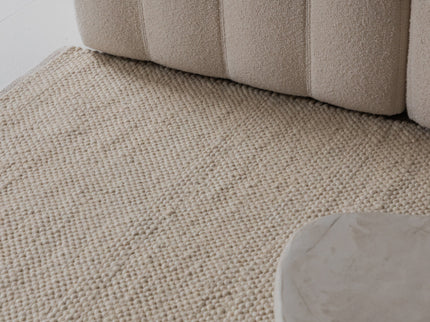 Wollen Vloerkleed Barley - Crème - 280x380 cm