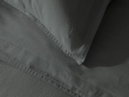 Yellow Suites Dekbedovertrek Linnen - Beluga Grey