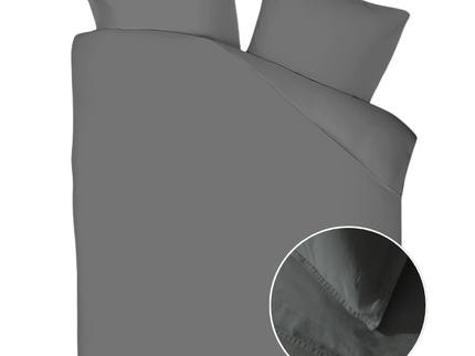 Yellow Suites Dekbedovertrek Linnen - Beluga Grey