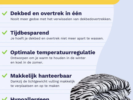 Zelesta Easy Dekbed - Zebra Skin