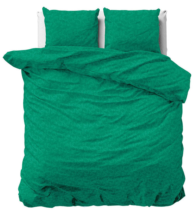 Zensation Gaia -  Groen Dekbedovertrek - 200 x 200/220 cm